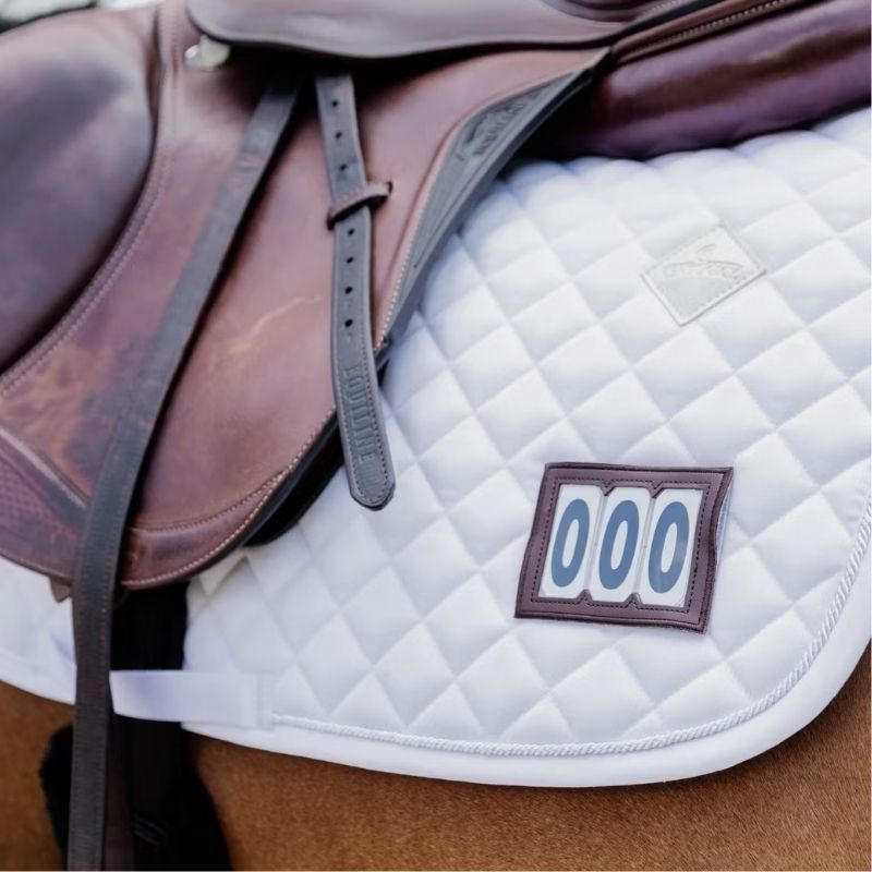 Tapis de selle Diamond Competition Blanc