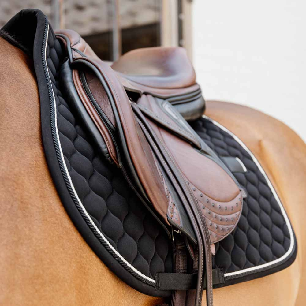 Tapis de selle Onion Quilt Rubber Logo Noir