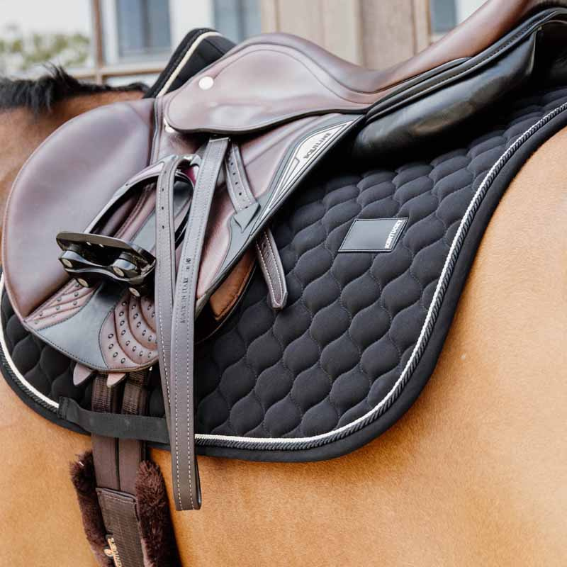 Tapis de selle Onion Quilt Rubber Logo Noir