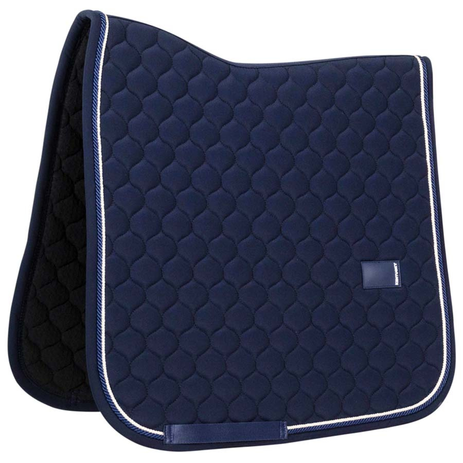 Tapis de selle dressage Onion Quilt Rubber Logo Bleu Marine