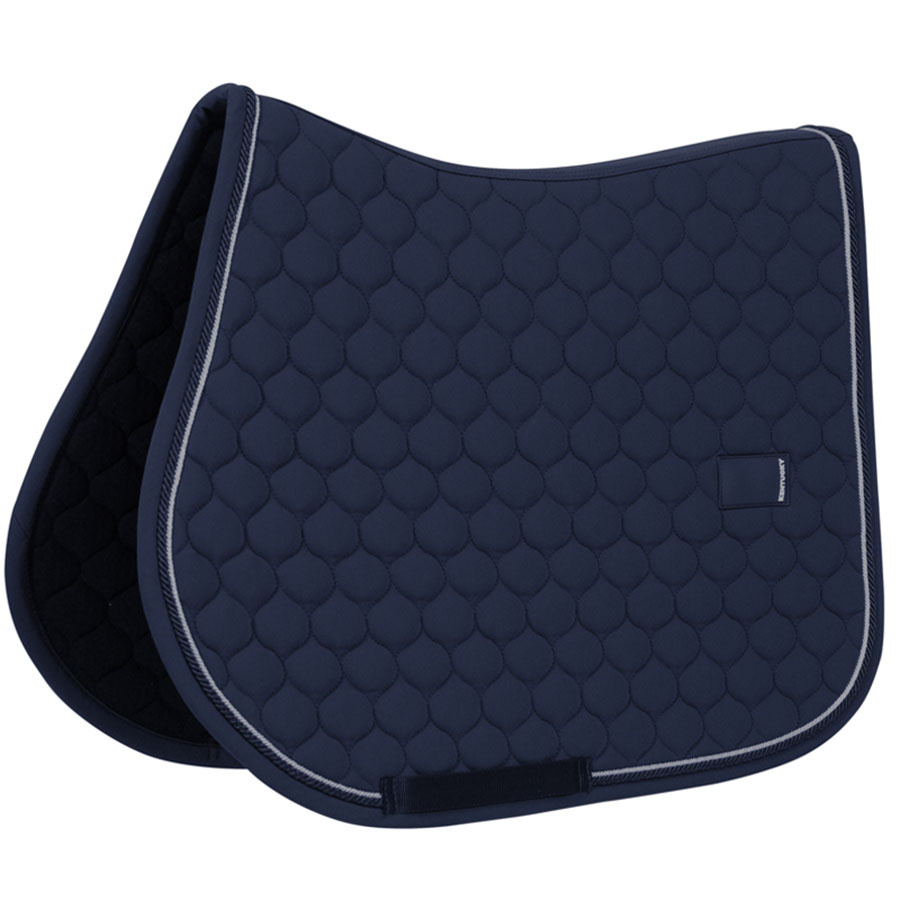 Tapis de selle Onion Quilt Rubber Logo Bleu Marine