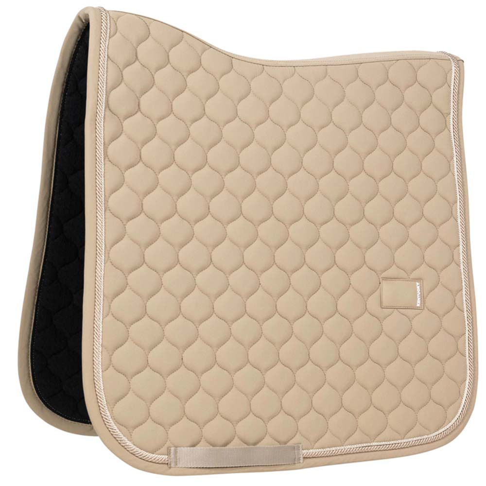 Tapis de selle dressage Onion Quilt Rubber Logo Beige