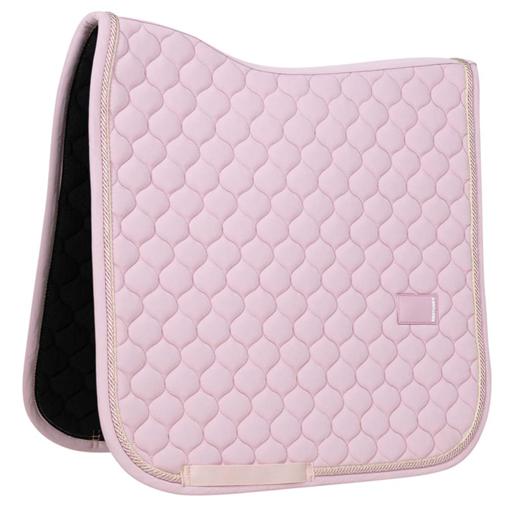 Tapis de selle dressage Onion Quilt Rubber Logo Rose pâle