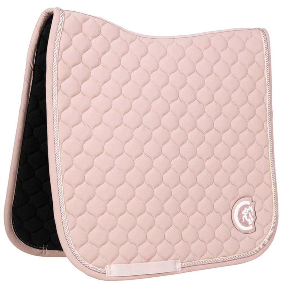 Tapis de selle dressage Onion Quilt 3D Logo Vieux Rose