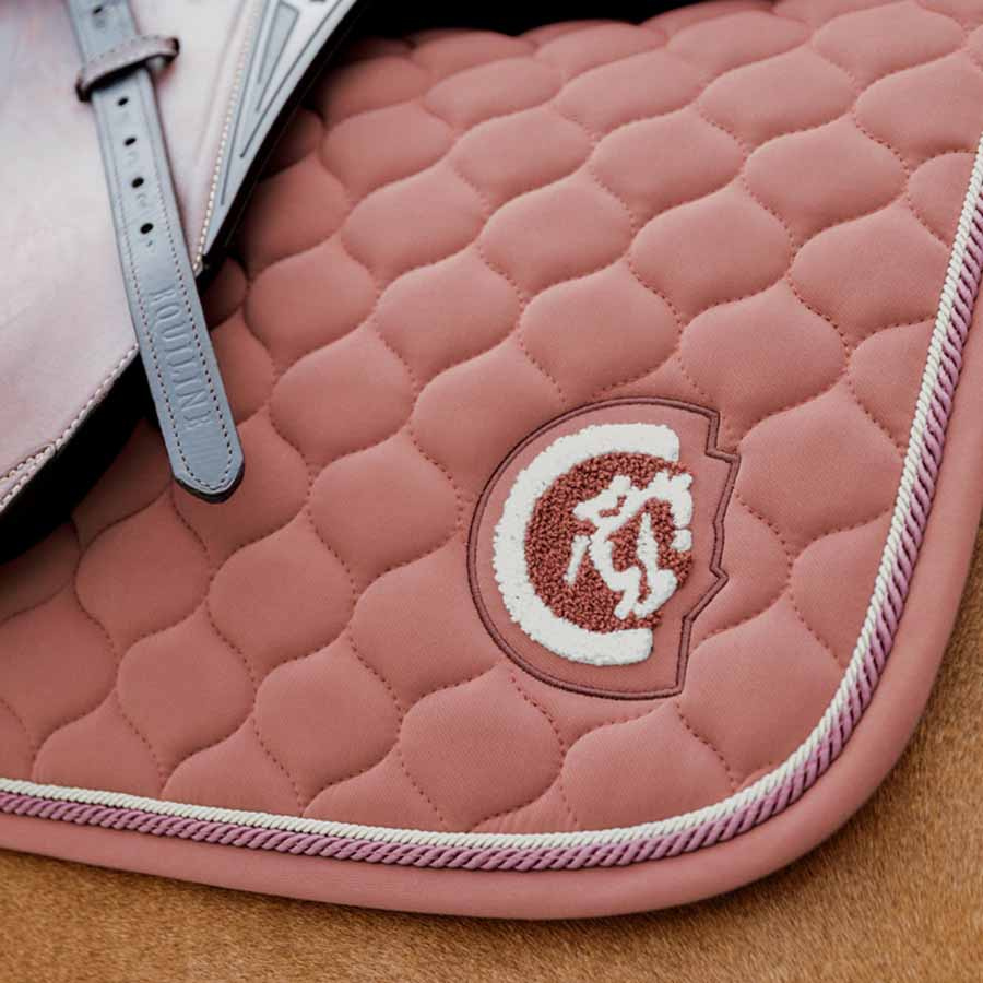 Tapis de selle Onion Quilt 3D Logo Fuchsia