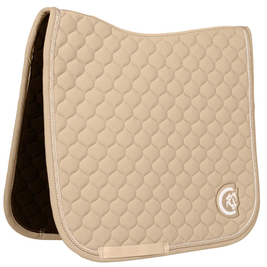 Tapis de selle dressage Onion Quilt 3D Logo Beige