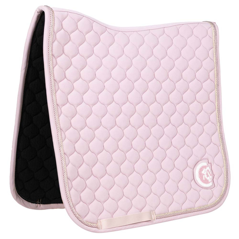 Tapis de selle dressage Onion Quilt 3D Logo Light Rose pâle