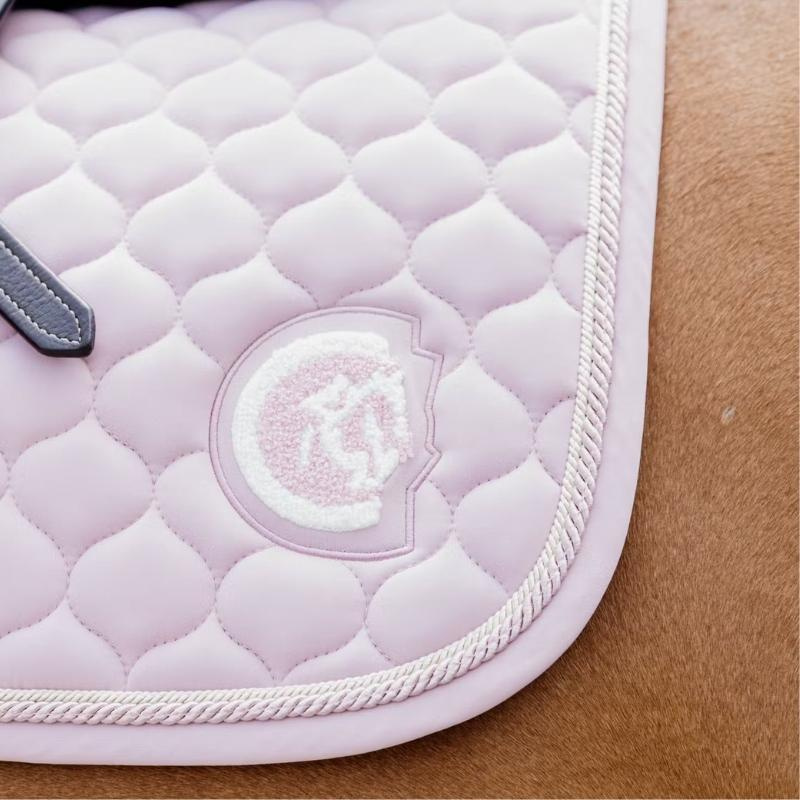 Tapis de selle Onion Quilt 3D Logo Rose pâle