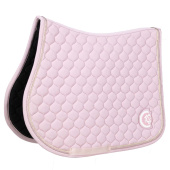 Tapis de selle Onion Quilt 3D Logo Rose pâle Tapis de selle Onion Quilt 3D Logo Rose pâle