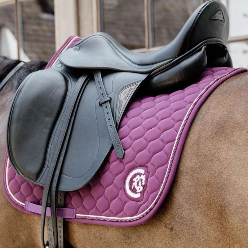 Tapis de selle dressage Onion Quilt 3D Logo Violet