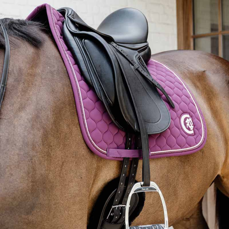 Tapis de selle dressage Onion Quilt 3D Logo Violet
