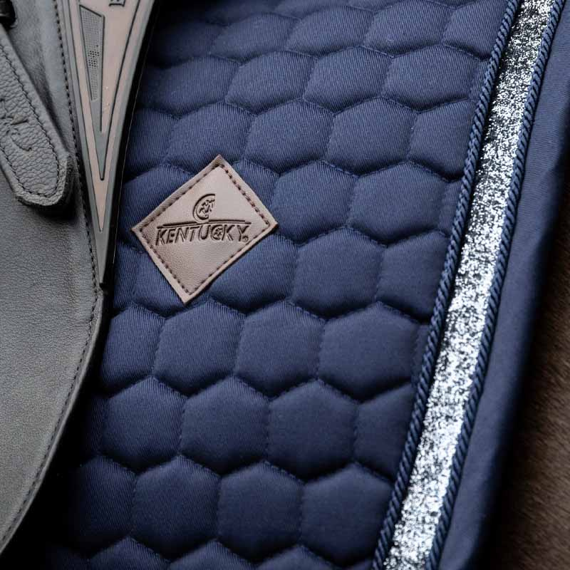 Tapis de selle dressage Glitter Band Bleu Marine
