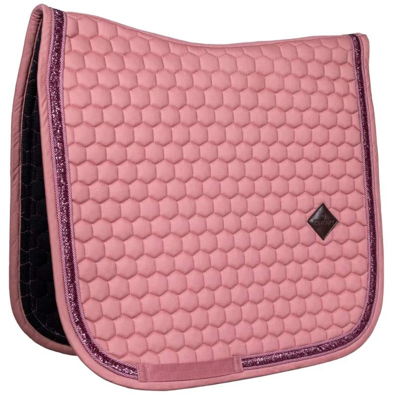 Tapis de selle dressage Glitter Band Rose