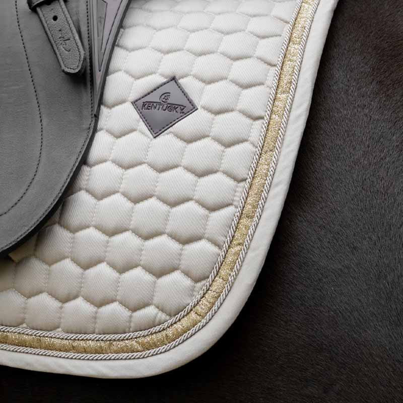 Tapis de selle dressage Glitter Band Beige