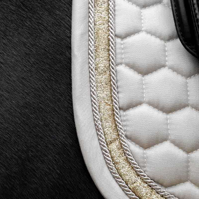 Tapis de selle dressage Glitter Band Beige