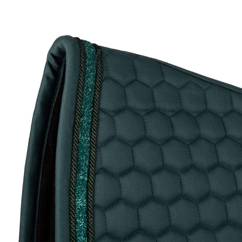 Tapis de selle dressage Glitter Band Vert Émeraude