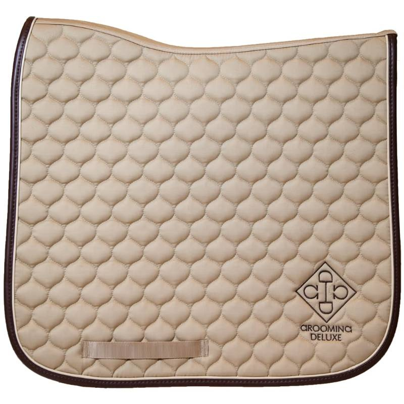 Tapis de selle dressage Grooming Deluxe Beige