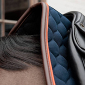 Tapis de selle dressage Onion Quilt Leather Bleu Marine Tapis de selle dressage Onion Quilt Leather Bleu Marine