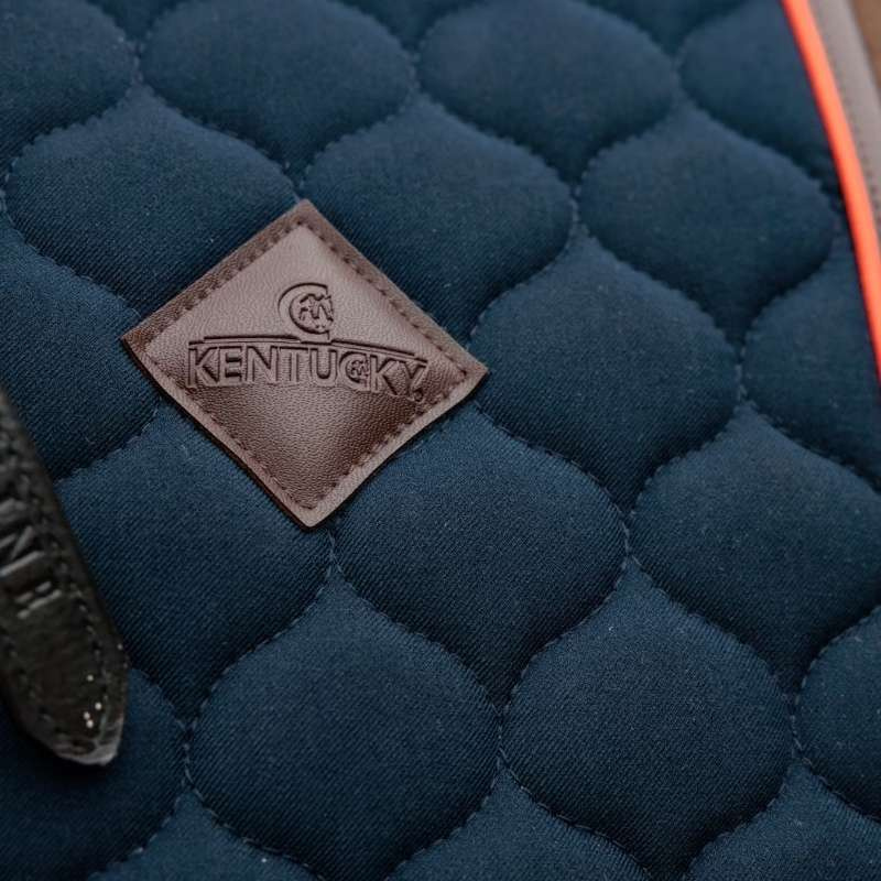 Tapis de selle dressage Onion Quilt Leather Bleu Marine