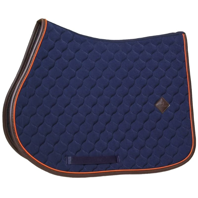Tapis de selle Onion Quilt Leather Bleu Marine