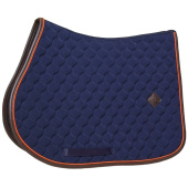 Tapis de selle Onion Quilt Leather Bleu Marine Tapis de selle Onion Quilt Leather Bleu Marine