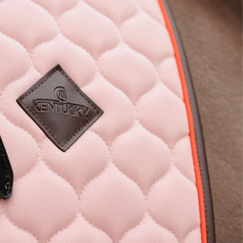 Tapis de selle dressage Onion Quilt Leather Vieux Rose