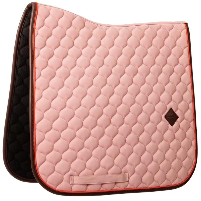 Tapis de selle dressage Onion Quilt Leather Vieux Rose