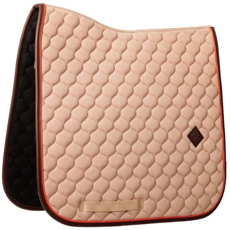 Tapis de selle dressage Onion Quilt Leather Beige