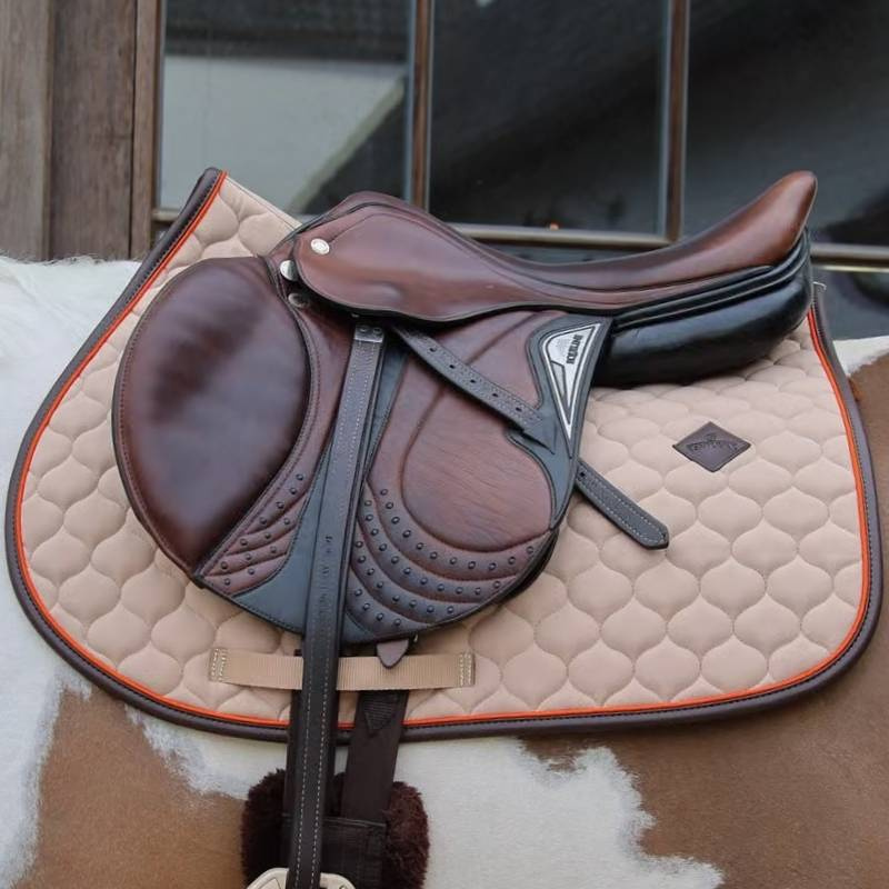 Tapis de selle Onion Quilt Leather Beige