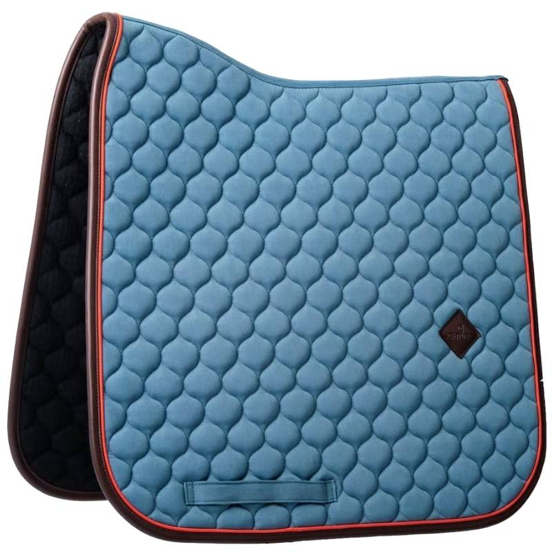 Tapis de selle dressage Onion Quilt Leather Bleu