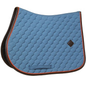 Tapis de selle Onion Quilt Leather Bleu Tapis de selle Onion Quilt Leather Bleu