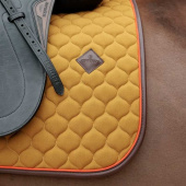 Tapis de selle dressage Onion Quilt Leather Khaki Tapis de selle dressage Onion Quilt Leather Khaki