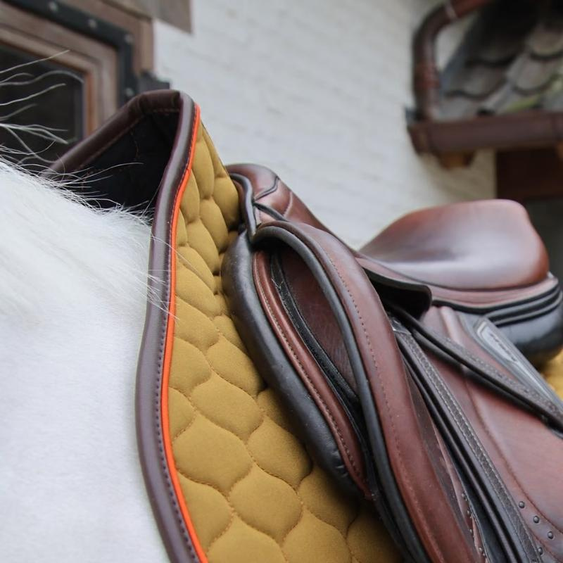 Tapis de selle Onion Quilt Leather Khaki