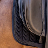Tapis de selle dressage Velvet Mini Pearls Noir Tapis de selle dressage Velvet Mini Pearls Noir