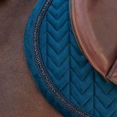 Tapis de selle Velvet Mini Pearls Bleu Marine Tapis de selle Velvet Mini Pearls Bleu Marine