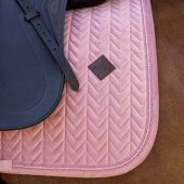Tapis de selle dressage Velvet Mini Pearls Vieux Rose Tapis de selle dressage Velvet Mini Pearls Vieux Rose