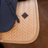 Tapis de selle dressage Velvet Mini Pearls Beige Tapis de selle dressage Velvet Mini Pearls Beige