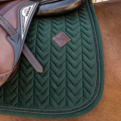 Tapis de selle Velvet Mini Pearls Vert Tapis de selle Velvet Mini Pearls Vert