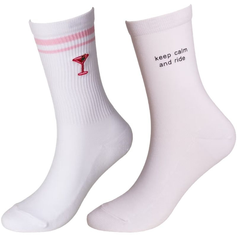 Chaussettes Keep Calm 2-pack Blanc