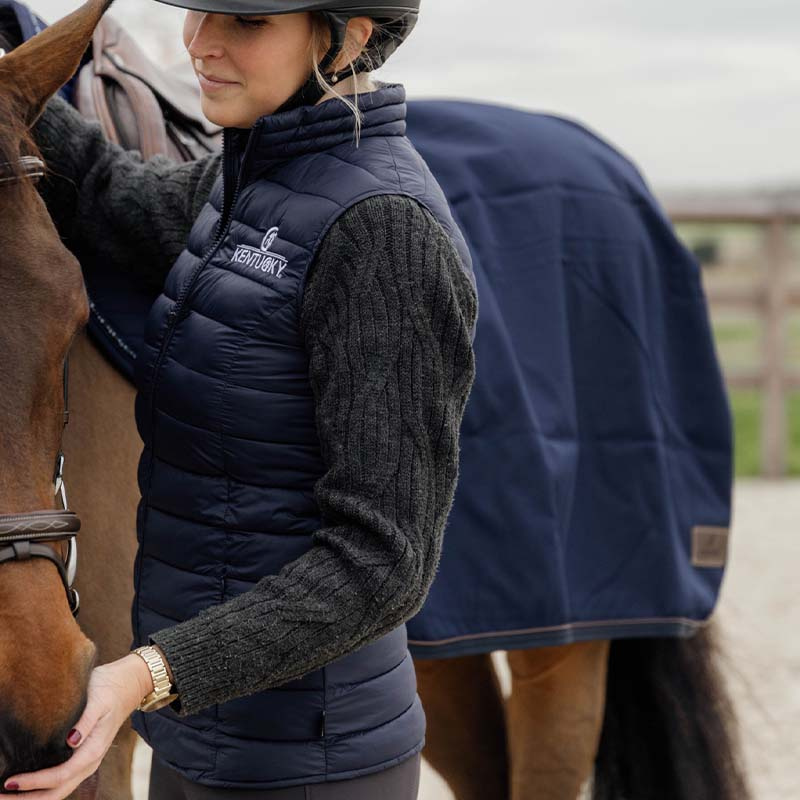 Veste de cavalier Classic Logo Bleu Marine