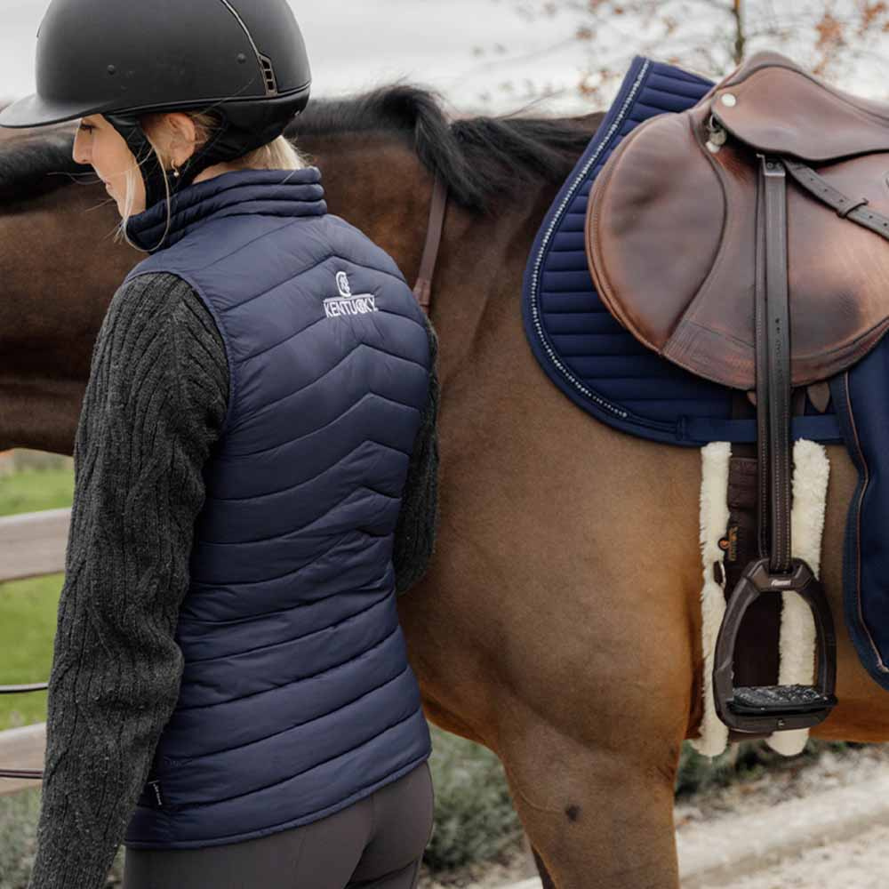 Veste de cavalier Classic Logo Bleu Marine