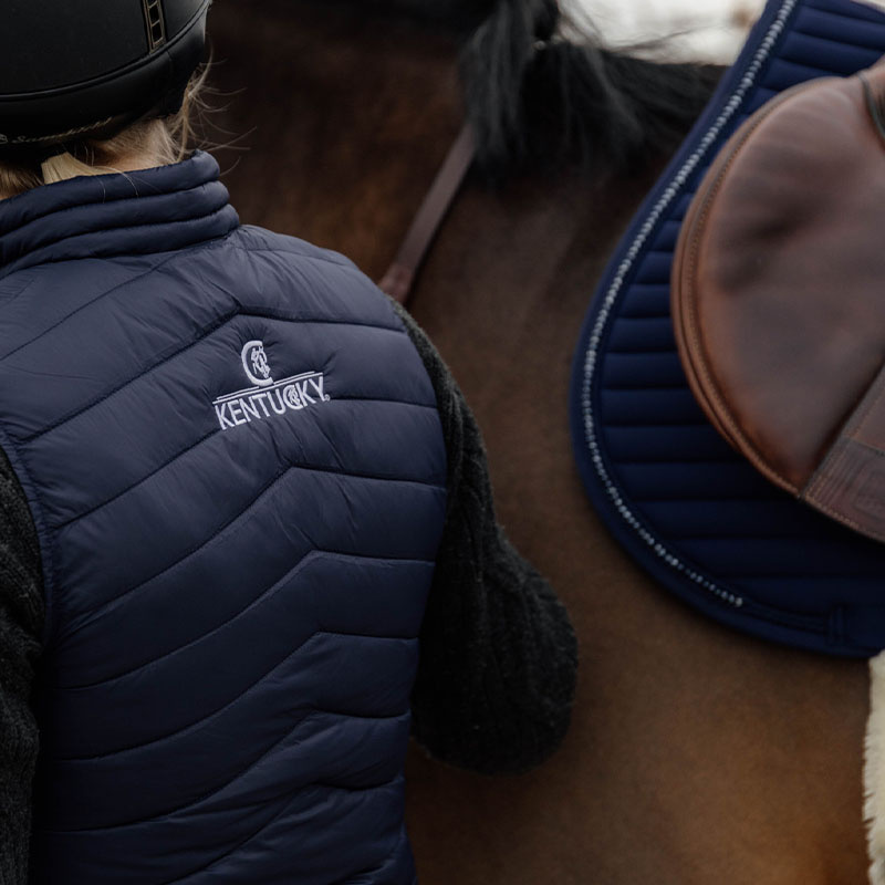 Veste de cavalier Classic Logo Bleu Marine