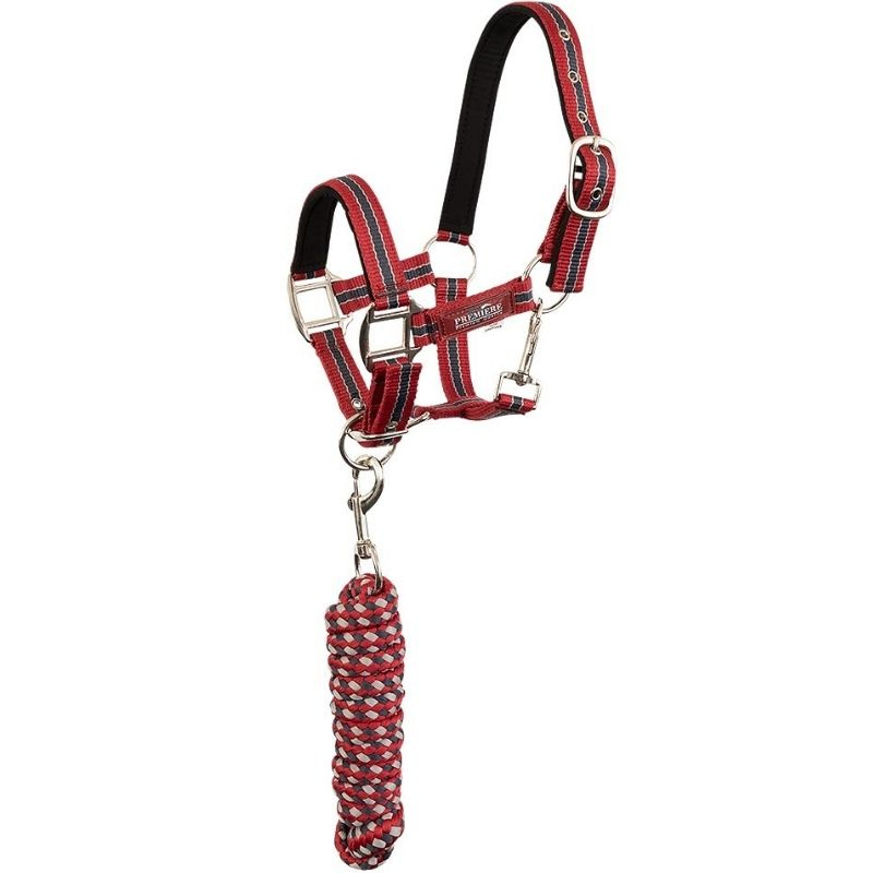 Licol avec longe d'attache XS-Series Rouge