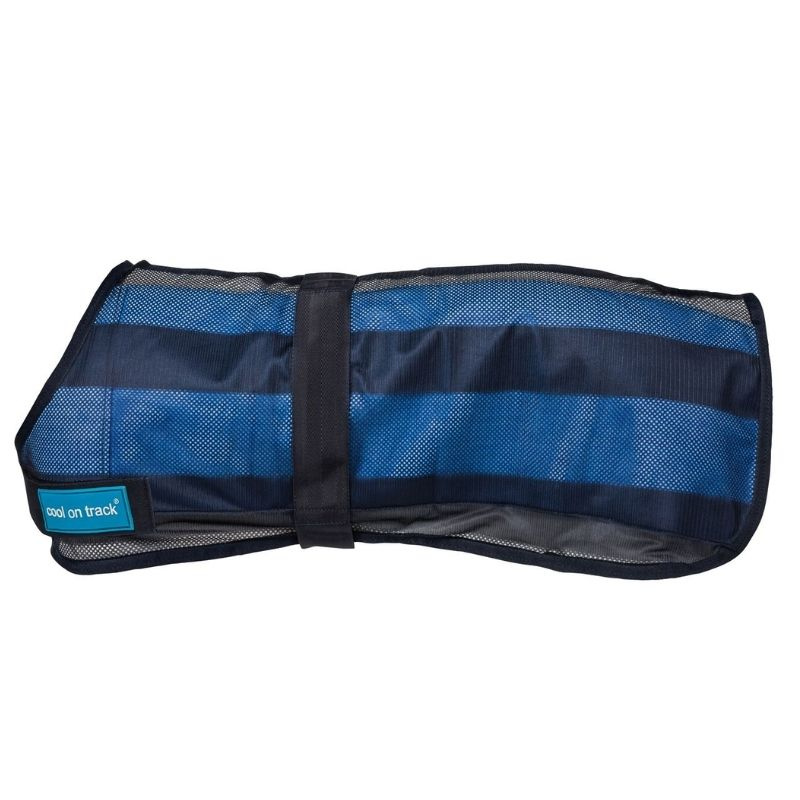 Manteau rafraîchissant pour chien Cool on Track 2.0 Bleu