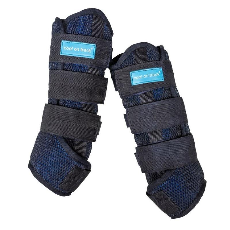 Guêtres d'écurie Quick Wraps Cool on Track 2.0 Bleu