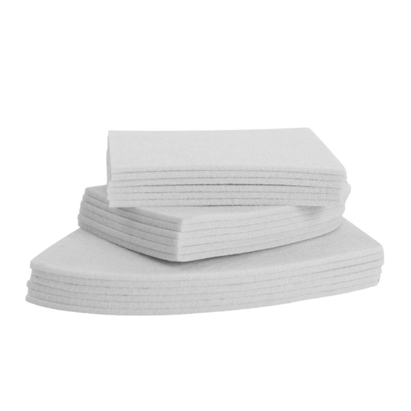 Insert en feutre Pad de correction Sheepskin Showjump Blanc