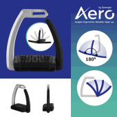 Étriers Aero Noir/Argent Étriers Aero Noir/Argent