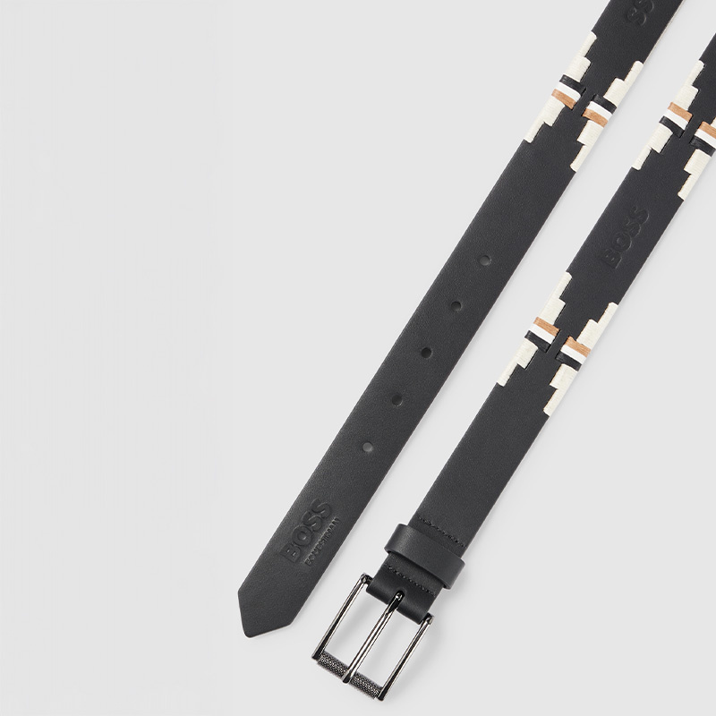 Ceinture Polo Signature Noir
