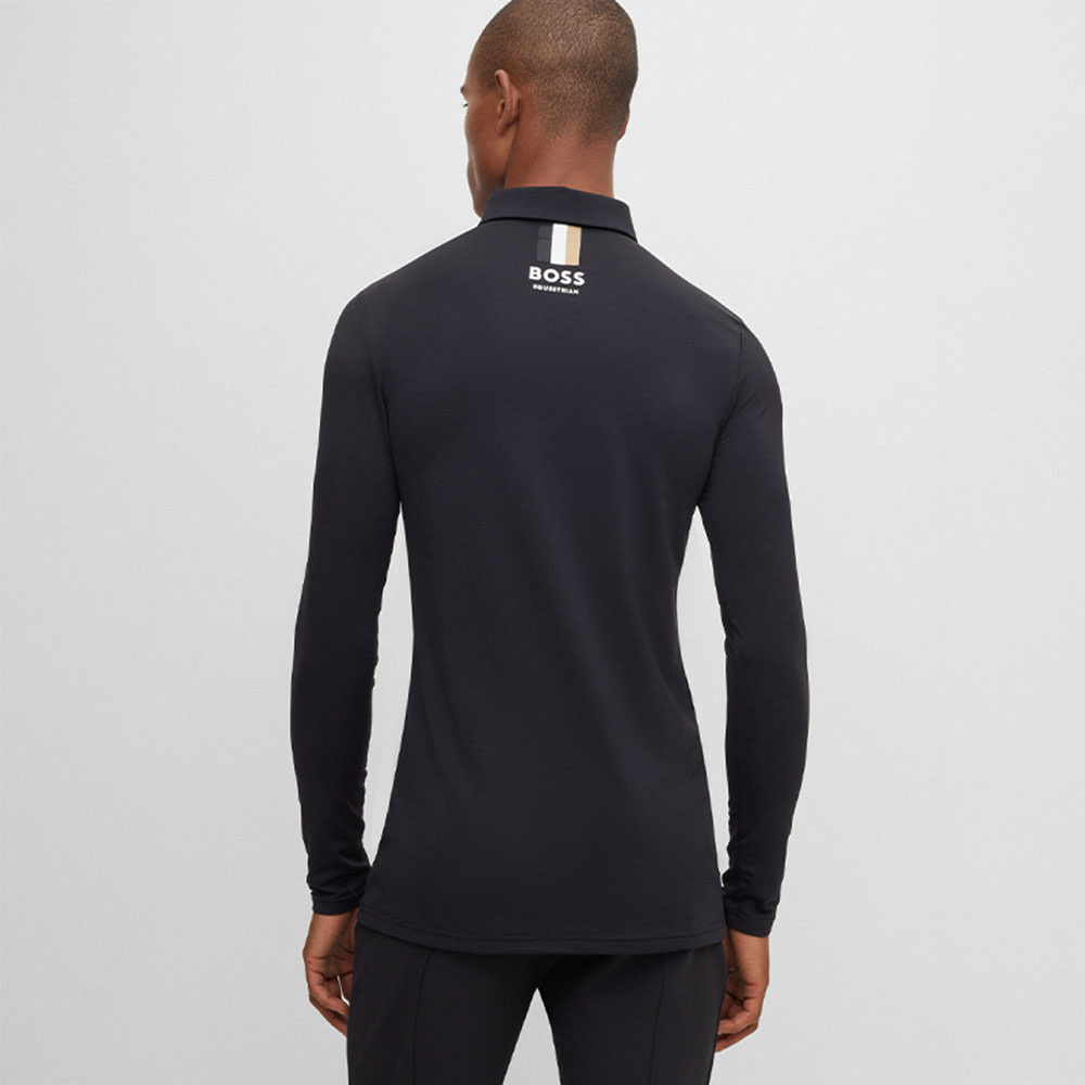 T-shirt fonctionnel Elton Signature Stripe Polo Unisex Noir