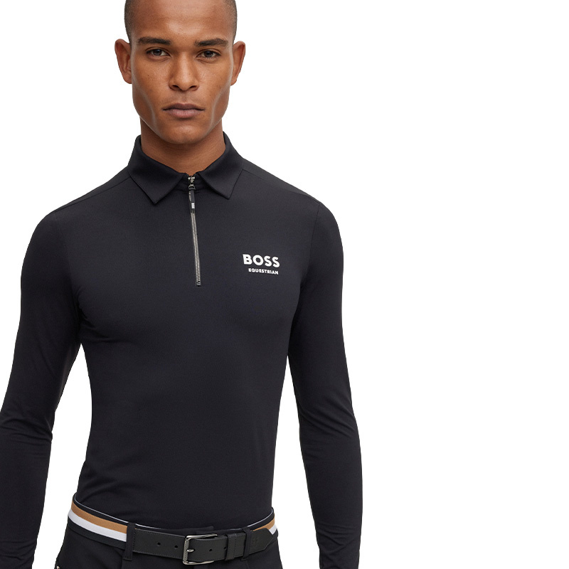 T-shirt fonctionnel Elton Signature Stripe Polo Unisex Noir